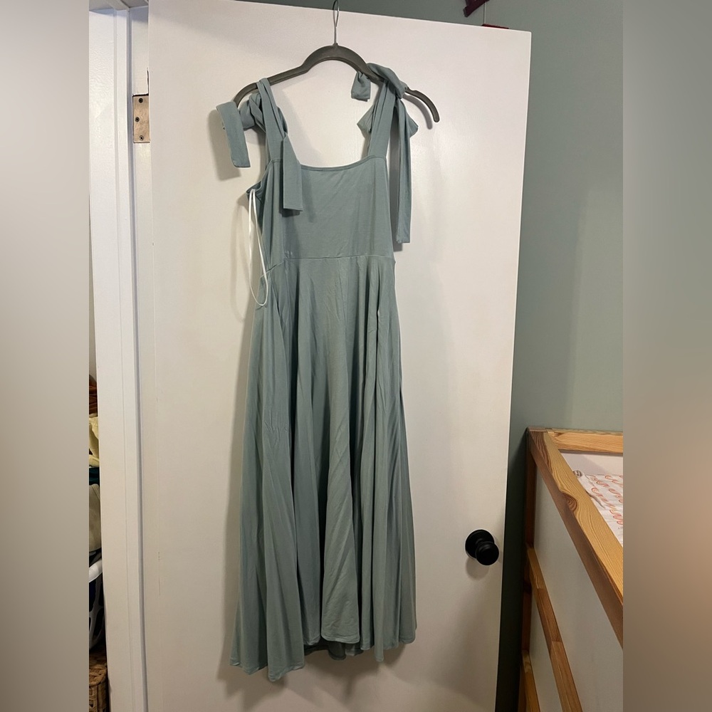 Reformation tie strap dress